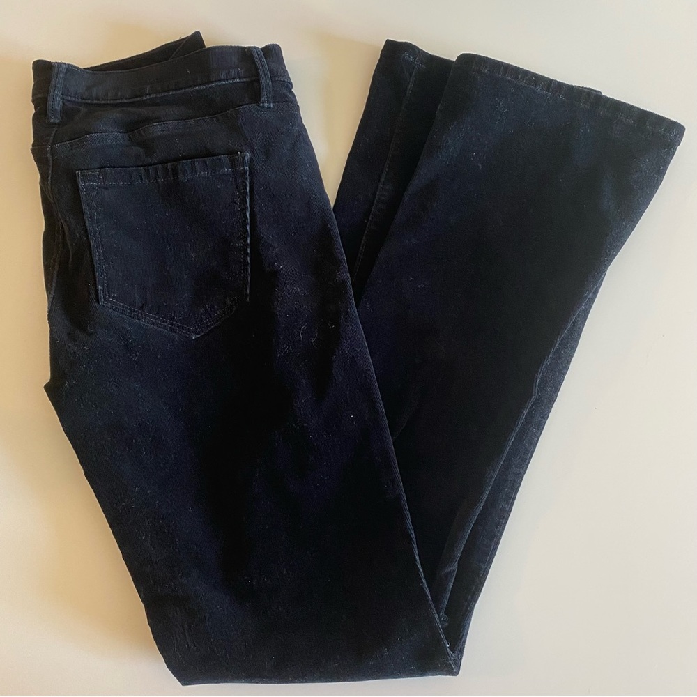 Black Corduroy Boot Cut Jeans